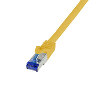 LogiLink C6A027S nätverkskablar Gul 0,5 m Cat6a S/FTP (S-STP)