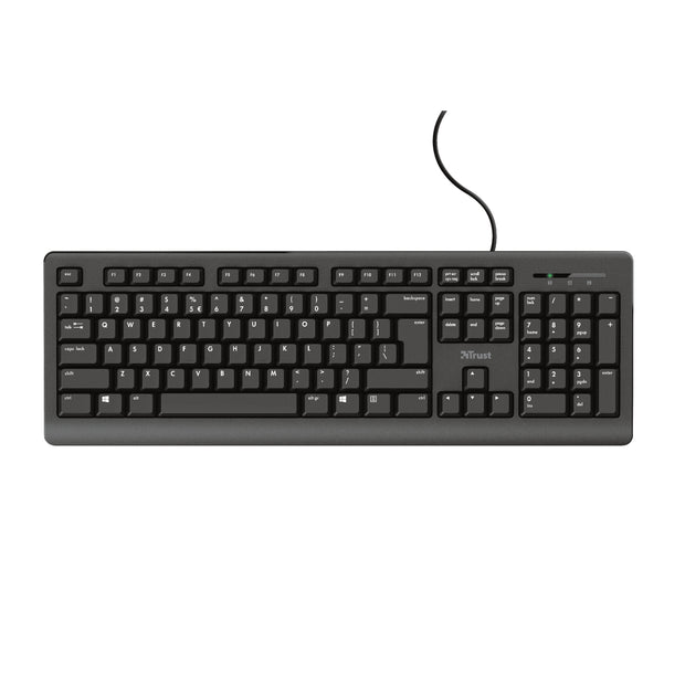 Trust TK-150 tangentbord Kontor USB QWERTZ tyska Svart