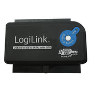 LogiLink AU0028A kabelomvandlare (hane/hona) USB 3.0 IDE / SATA Svart