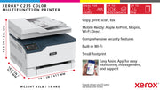 Xerox C235 A4 22 ppm trådlös kopiering/utskrift/scanning/fax PS3 PCL5e/6 ADF 2