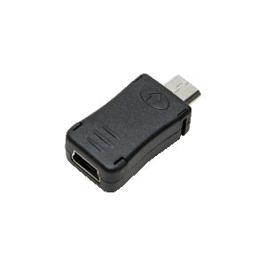 LogiLink AU0010 kabelomvandlare (hane/hona) Micro USB Mini USB Svart
