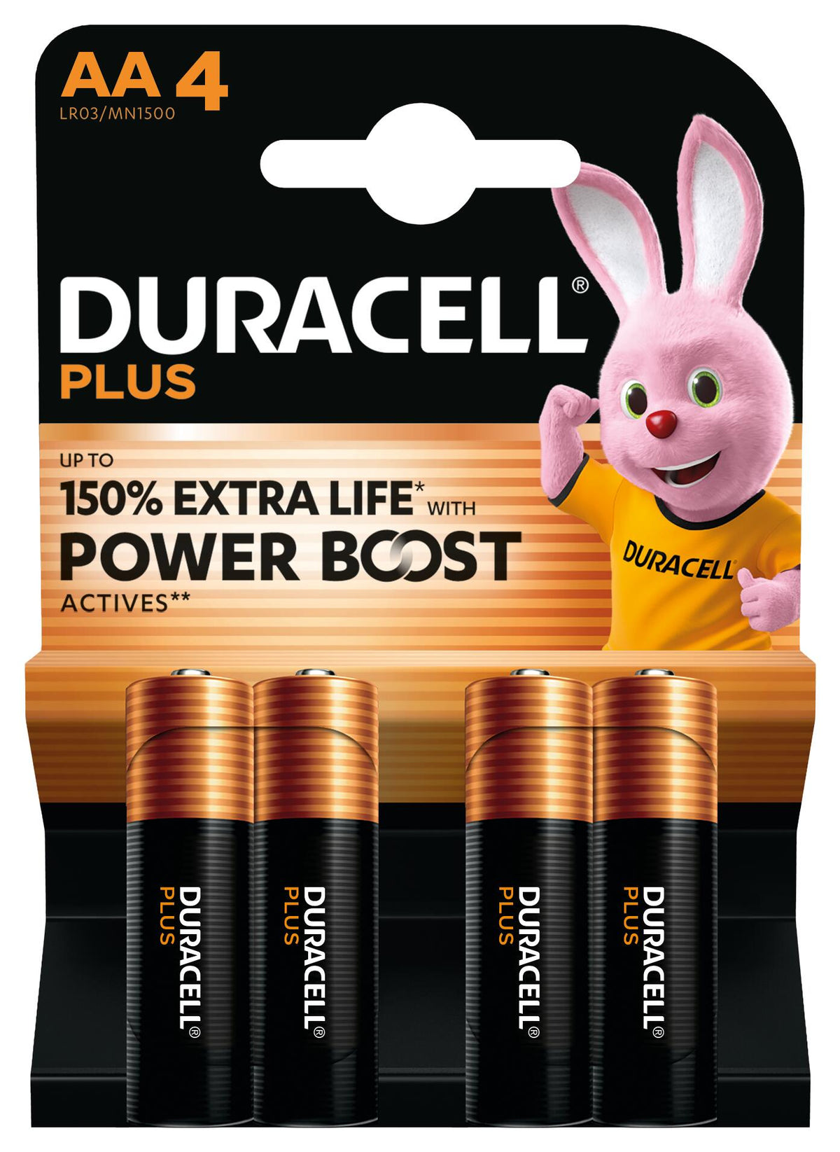 Duracell Plus Engångsbatteri AA Alkalisk