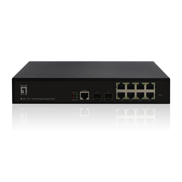 LevelOne GEL-1061 nätverksswitchar hanterad L2 Gigabit Ethernet (10/100/1000) Svart
