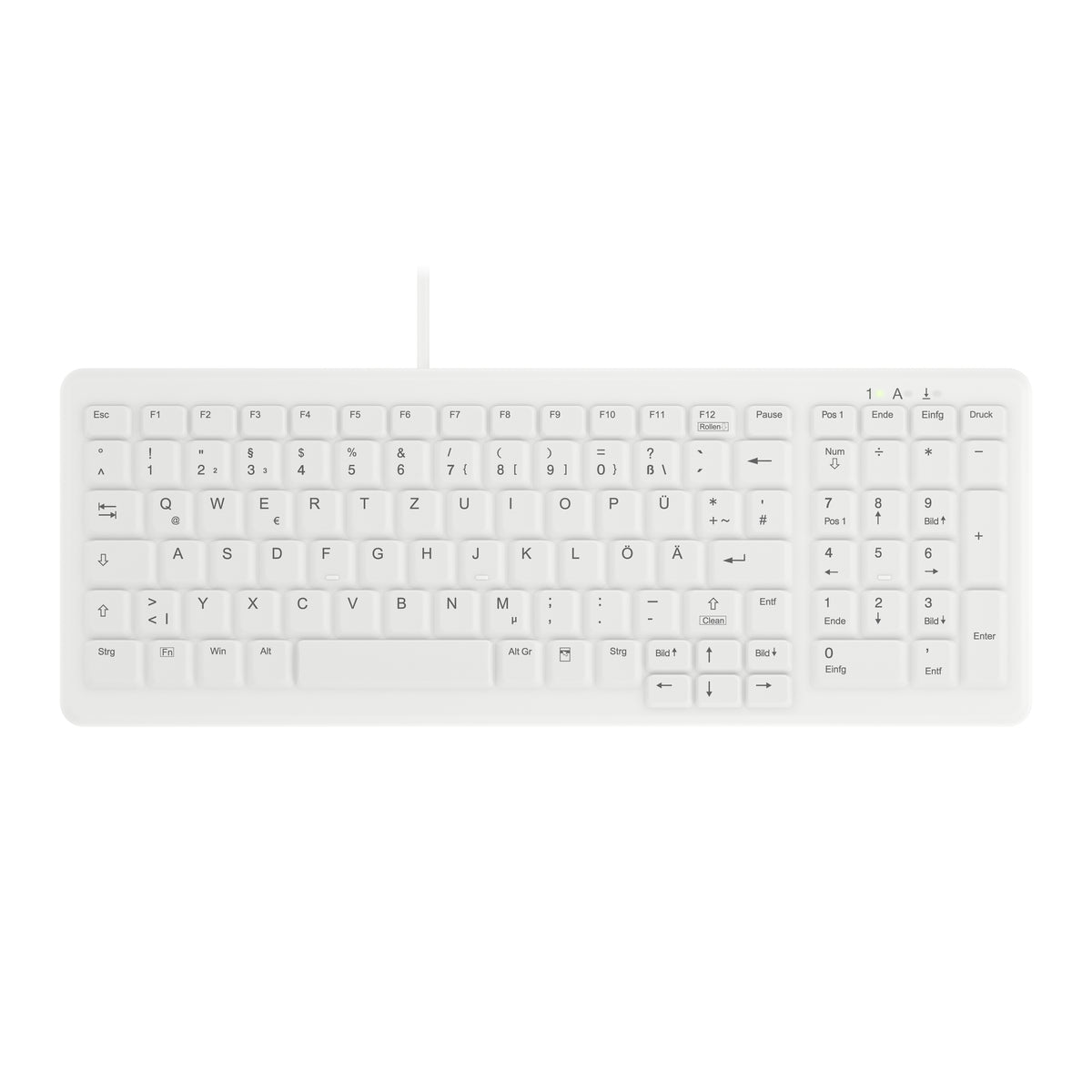 Contour Design Active Key AK-C7000 tangentbord Medical USB QWERTZ tyska Vit