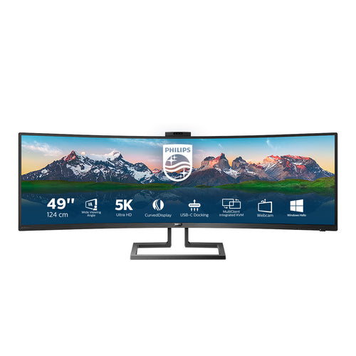 Philips P Line 32:9 superbred svängd LCD-skärm 499P9H/00 - 48.8" - QHD