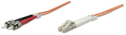 Intellinet 3m LC/ST InfiniBand och fiberoptisk kabel Orange