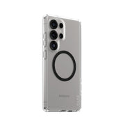 PanzerGlass CARE by Urban Combat Case Transparent w. Black Qi Compatible Samsung