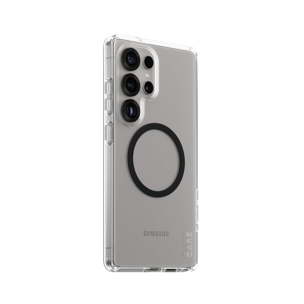 PanzerGlass CARE by Urban Combat Case Transparent w. Black Qi Compatible Samsung