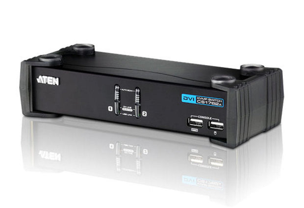 ATEN USB DVI/Audio KVMP-switch med 2 portar