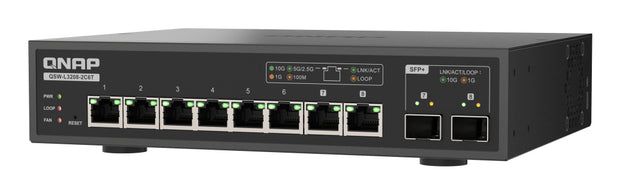 QNAP QSW-L3208-2C6T nätverksswitchar hanterad L2 10G Ethernet (100/1000/10000)