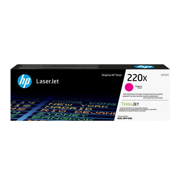HP 220X magenta LaserJet-originaltonerkassett