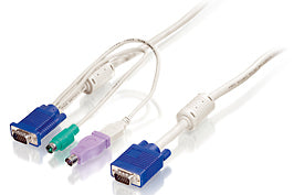 LevelOne ACC-2103 KVM-kablar Vit 5 m