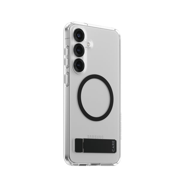 PanzerGlass CARE by Kickstand Case Transparent w. Qi Samsung Galaxy S25+