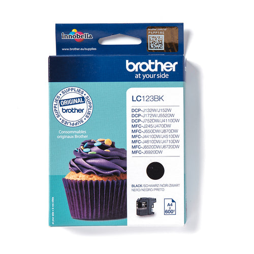 Brother LC123BK bläckpatroner Original Svart