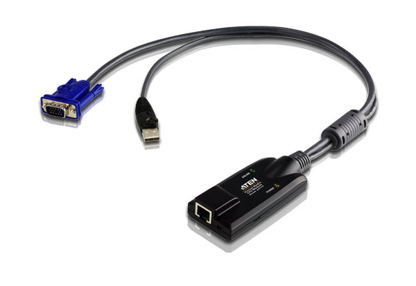 ATEN USB VGA KVM-adapter för virtuell media
