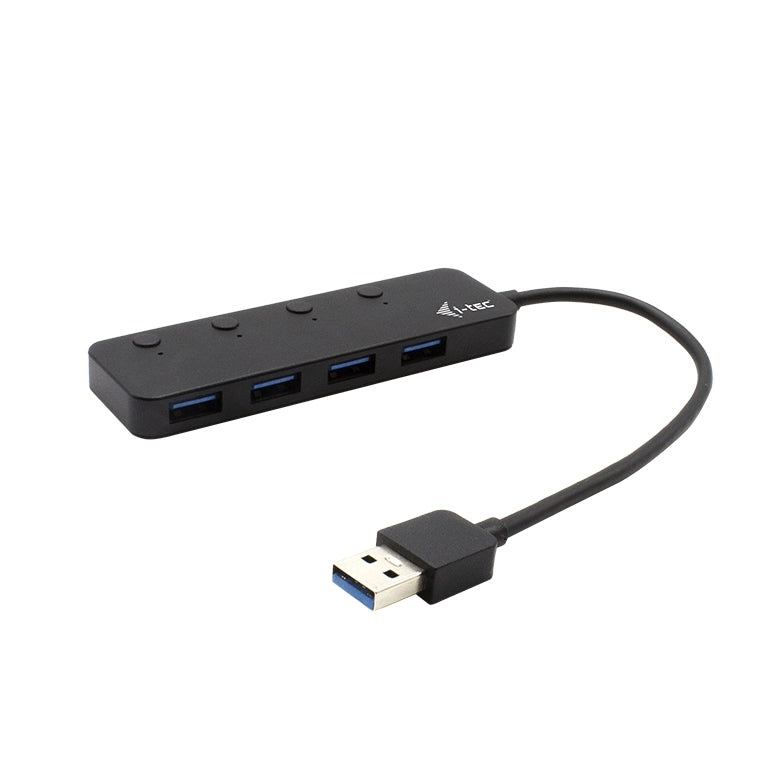 i-tec U3CHARGEHUB4 gränssnittshubbar USB 3.2 Gen 1 (3.1 Gen 1) Type-A 5 Mbit/s Svart