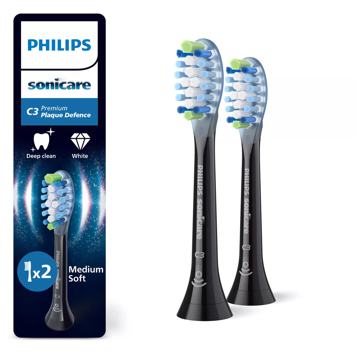 Philips Sonicare Premium Plaque Defence HX9042/88 2-pack borsthuvuden