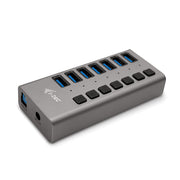 i-tec U3CHARGEHUB7 mobilladdare Universal Grå AC Snabb laddning inomhus
