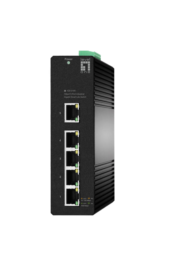 LevelOne IGS-2105 nätverksswitchar hanterad L2 Gigabit Ethernet (10/100/1000) Svart