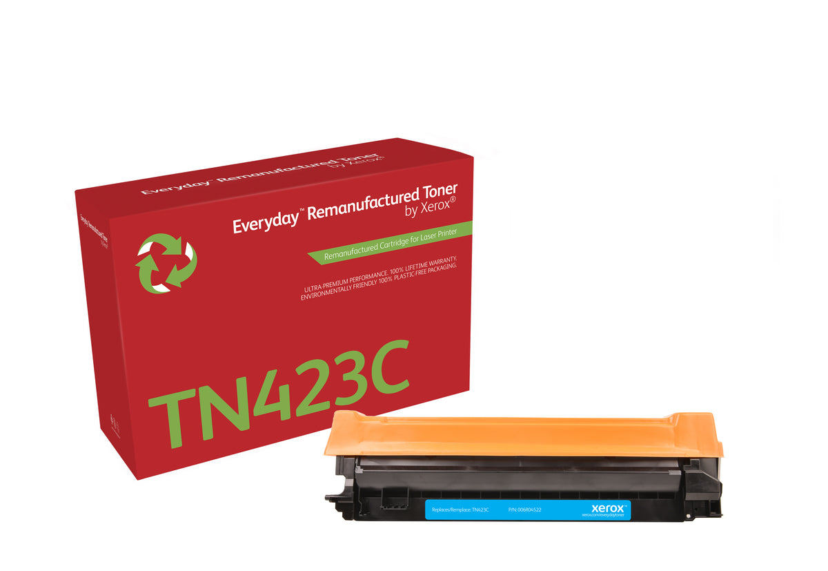 Everyday Cyan Remanufactured Toner by Xerox compatible with Brother TN423C