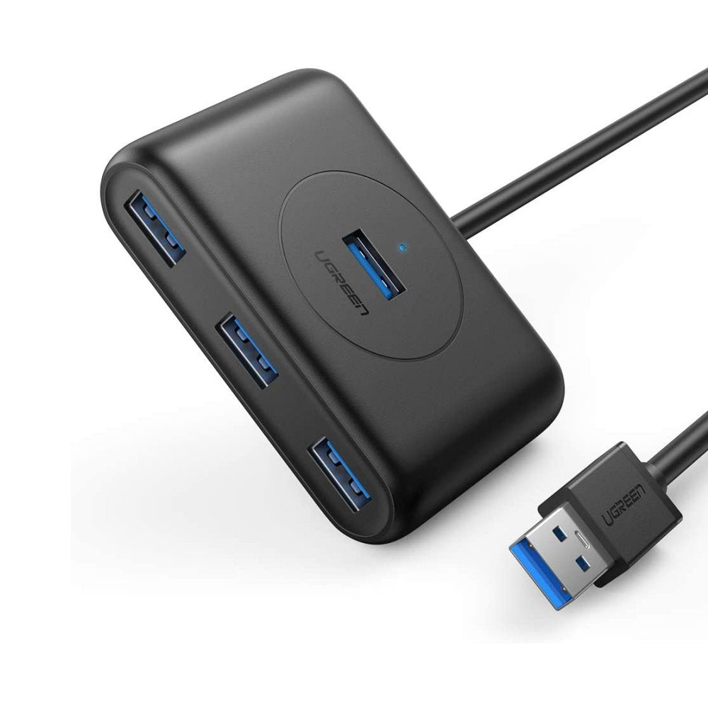 Ugreen 20290 gränssnittshubbar USB 3.2 Gen 1 (3.1 Gen 1) Type-A 5000 Mbit/s Svart