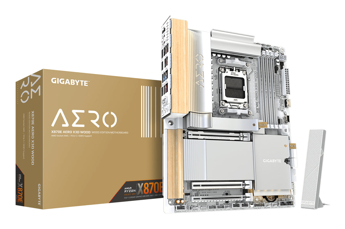 GIGABYTE X870E AERO X3D WOOD AMD X870E AM5-sockel ATX