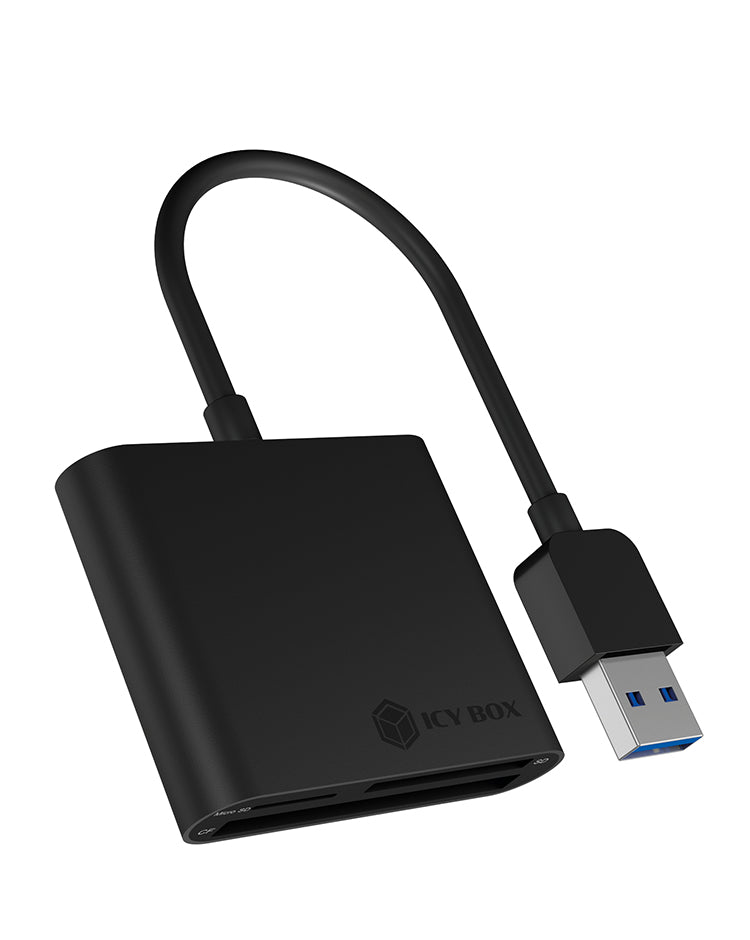 ICY BOX IB-CR301-U3 kortläsare USB 3.2 Gen 1 (3.1 Gen 1) Svart