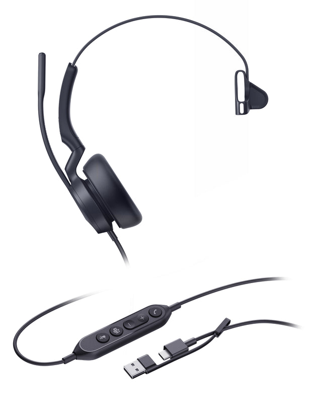 Yealink UH46 Mono Teams USB-C/A Headset hörlurar