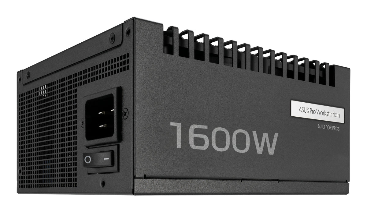 ASUS Pro WS 1600W Platinum strömförsörjningsenheter 20+4 pin ATX Svart