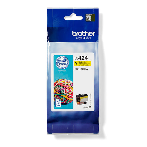 Brother LC424Y bläckpatroner Original Gul
