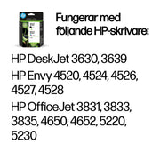 HP 302 originalbläckpatroner i 2-pack svart/trefärg