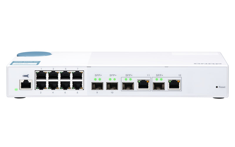QNAP QSW-M408-2C nätverksswitchar hanterad L2 10G Ethernet (100/1000/10000) Vit