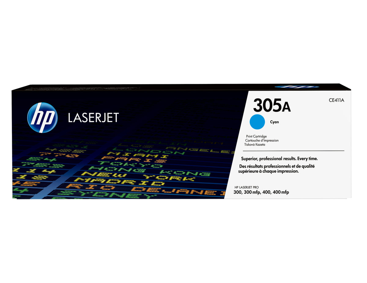 HP 305A cyan LaserJet-tonerkassett
