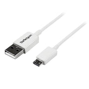 StarTech.com 1m USB 2.0 A/Micro-B m/m USB-kablar USB A Micro-USB B 0,48 Gbit/s Vit