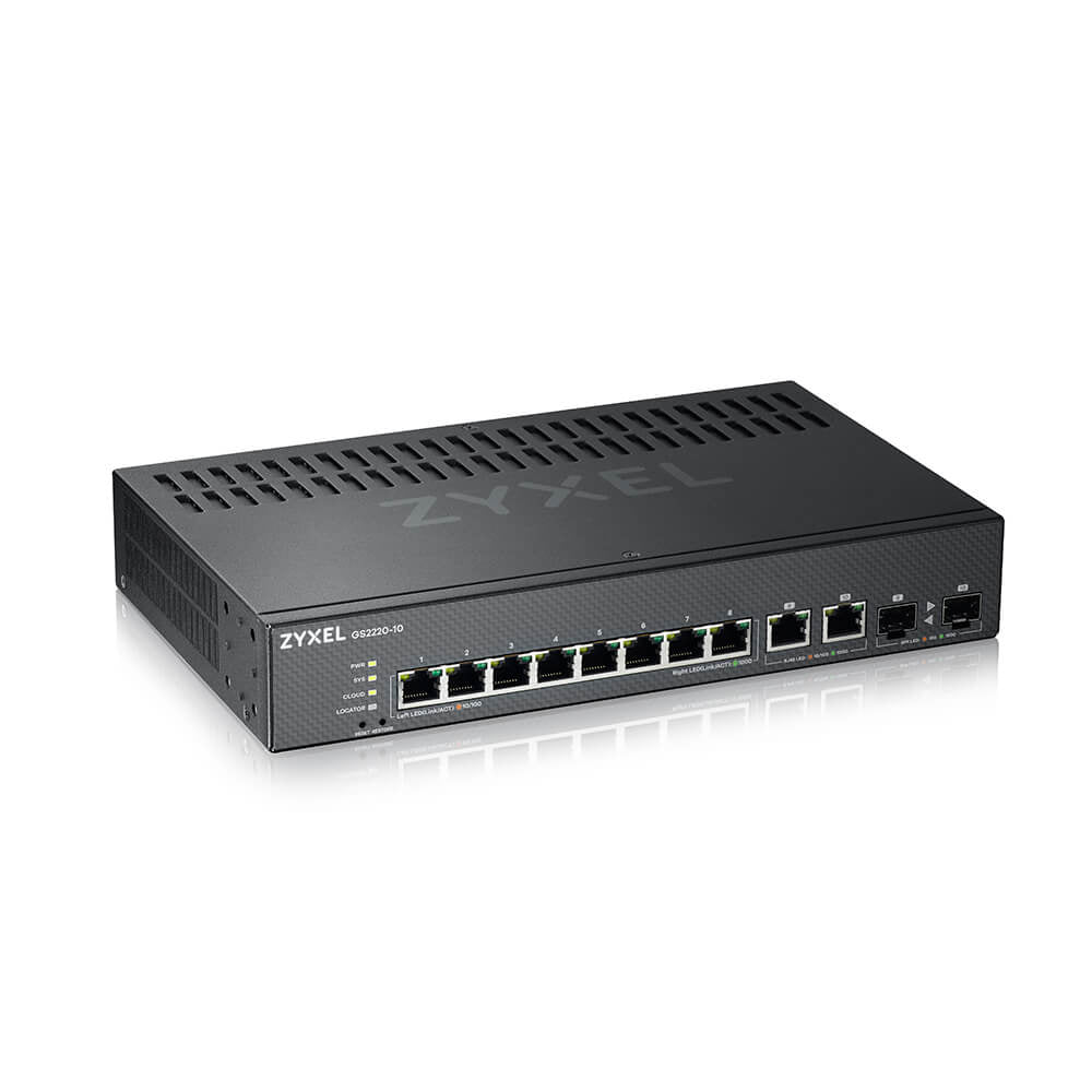 Zyxel GS2220-10-EU0101F nätverksswitchar hanterad L2 Gigabit Ethernet (10/100/1000)