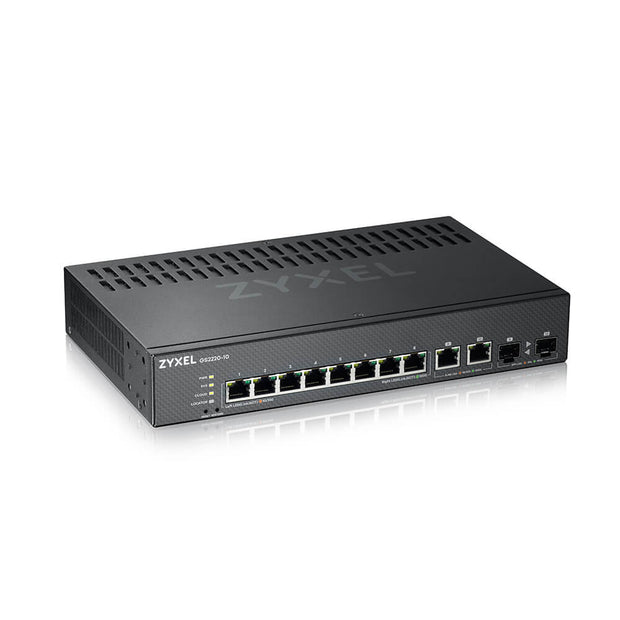 Zyxel GS2220-10-EU0101F nätverksswitchar hanterad L2 Gigabit Ethernet (10/100/1000) Svart