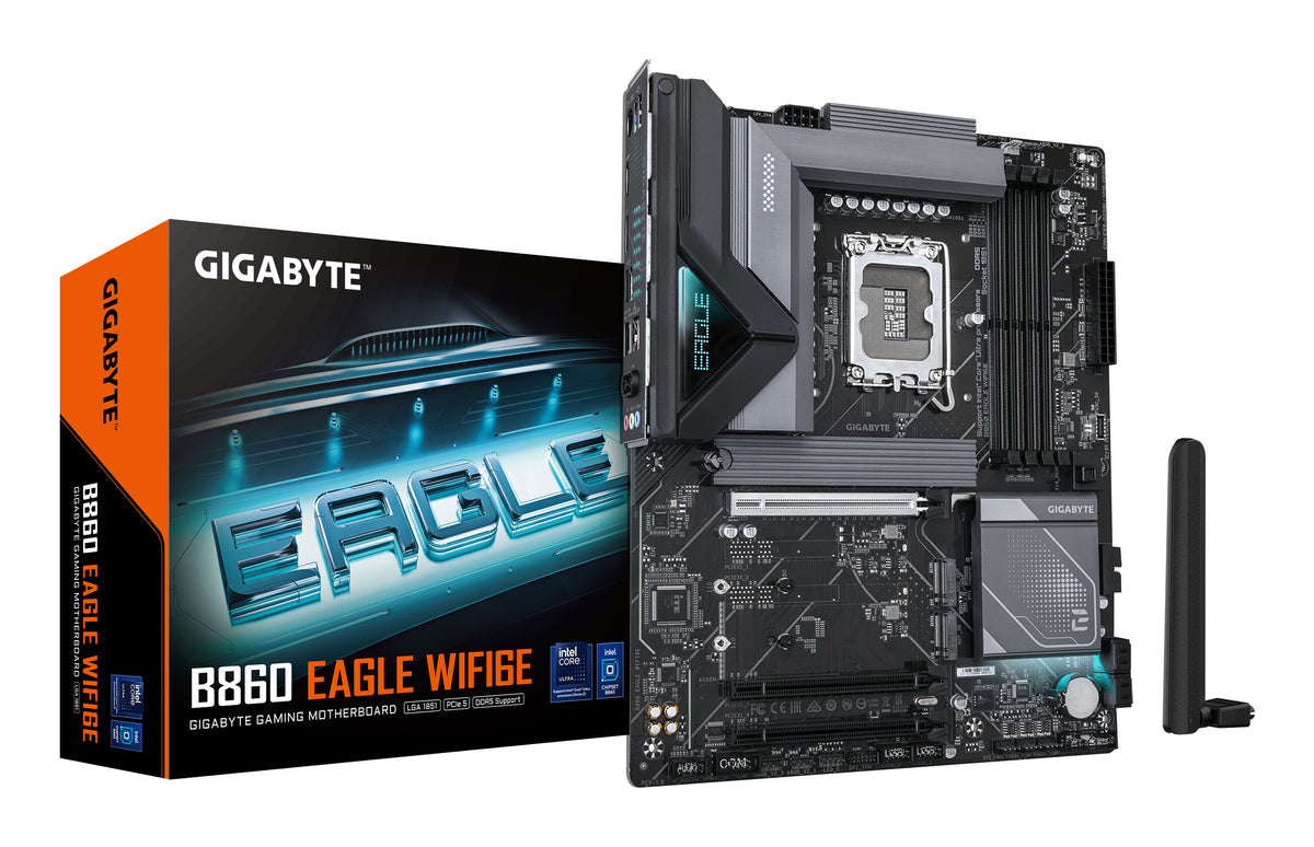 GIGABYTE B860 EAGLE WIFI6E moderkort Intel B860 LGA 1851 (Socket V1) ATX