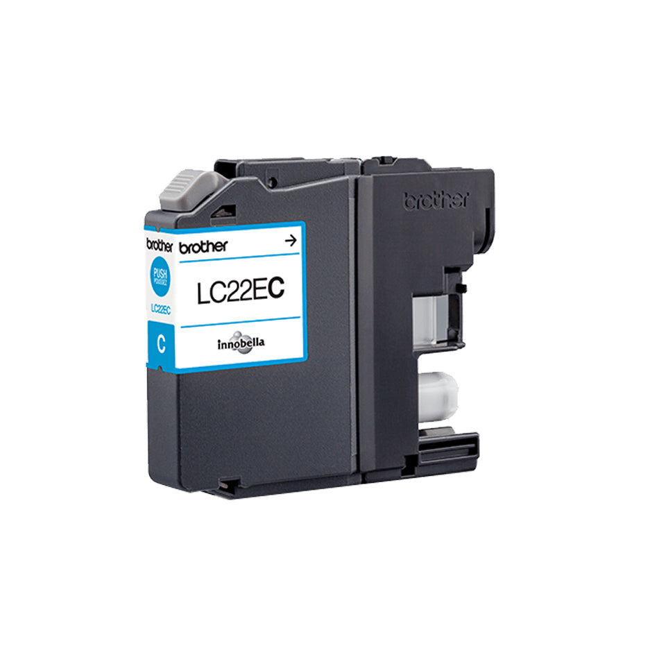 Brother LC22EC bläckpatroner Original Cyan