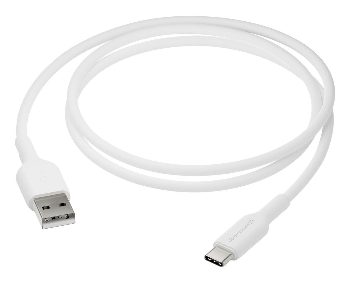 dbramante1928 CB10ACWH7142 USB-kablar USB 2.0 1 m USB A USB C 0,48 Gbit/s 18 W Vit