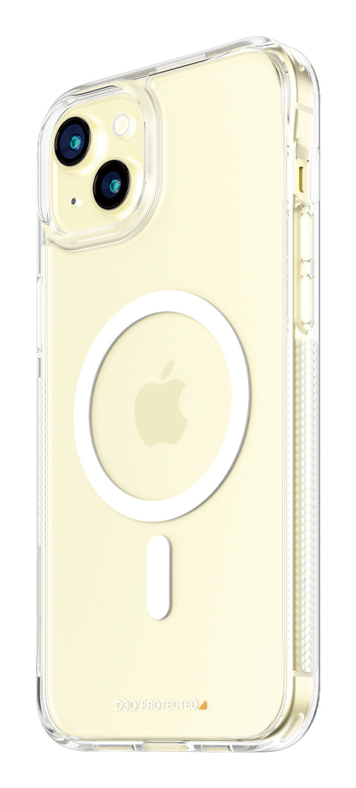 PanzerGlass HardCase Transparent w. White MagSafe & D3O iPhone 15 Plus