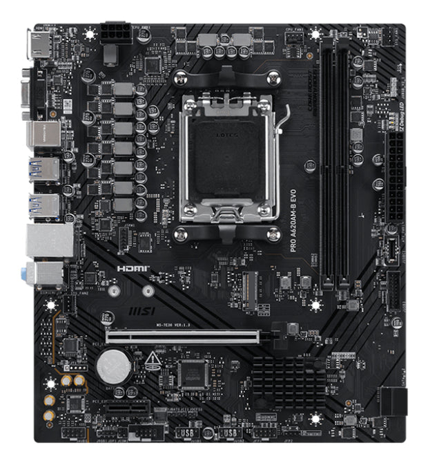 MSI PRO A620AM-B EVO moderkort AMD A620A AM5-sockel ATX