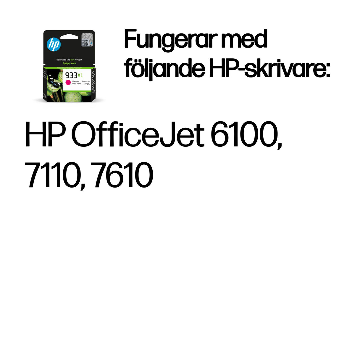 HP 933XL magenta original bläckpatron med hög kapacitet
