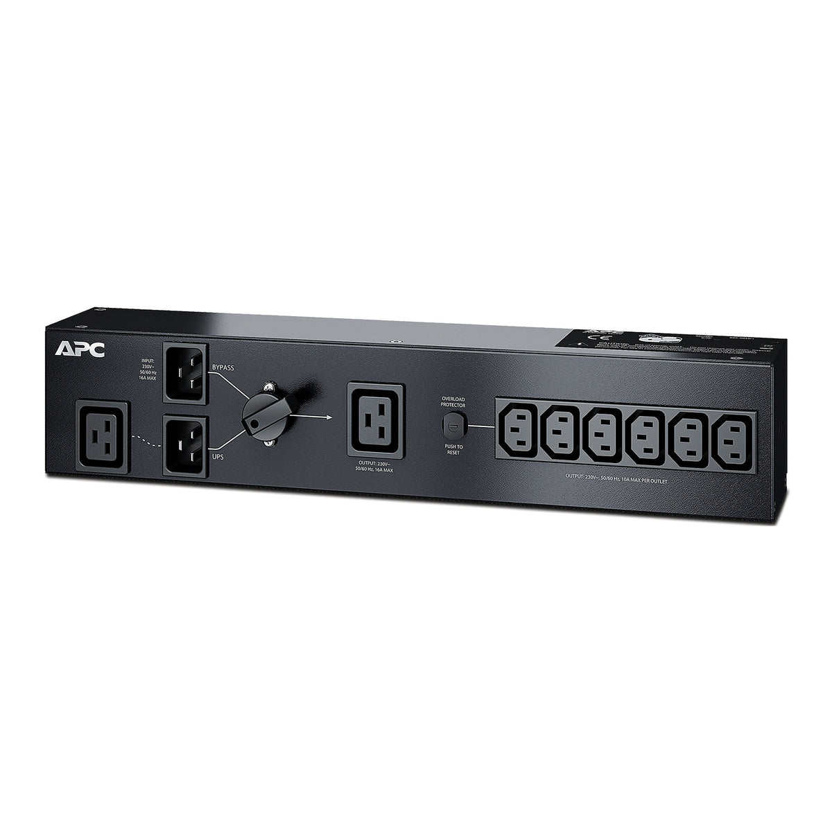 APC Service Bypass PDU 230V 16AMP W/ (6) IEC C13 And (1) C19
