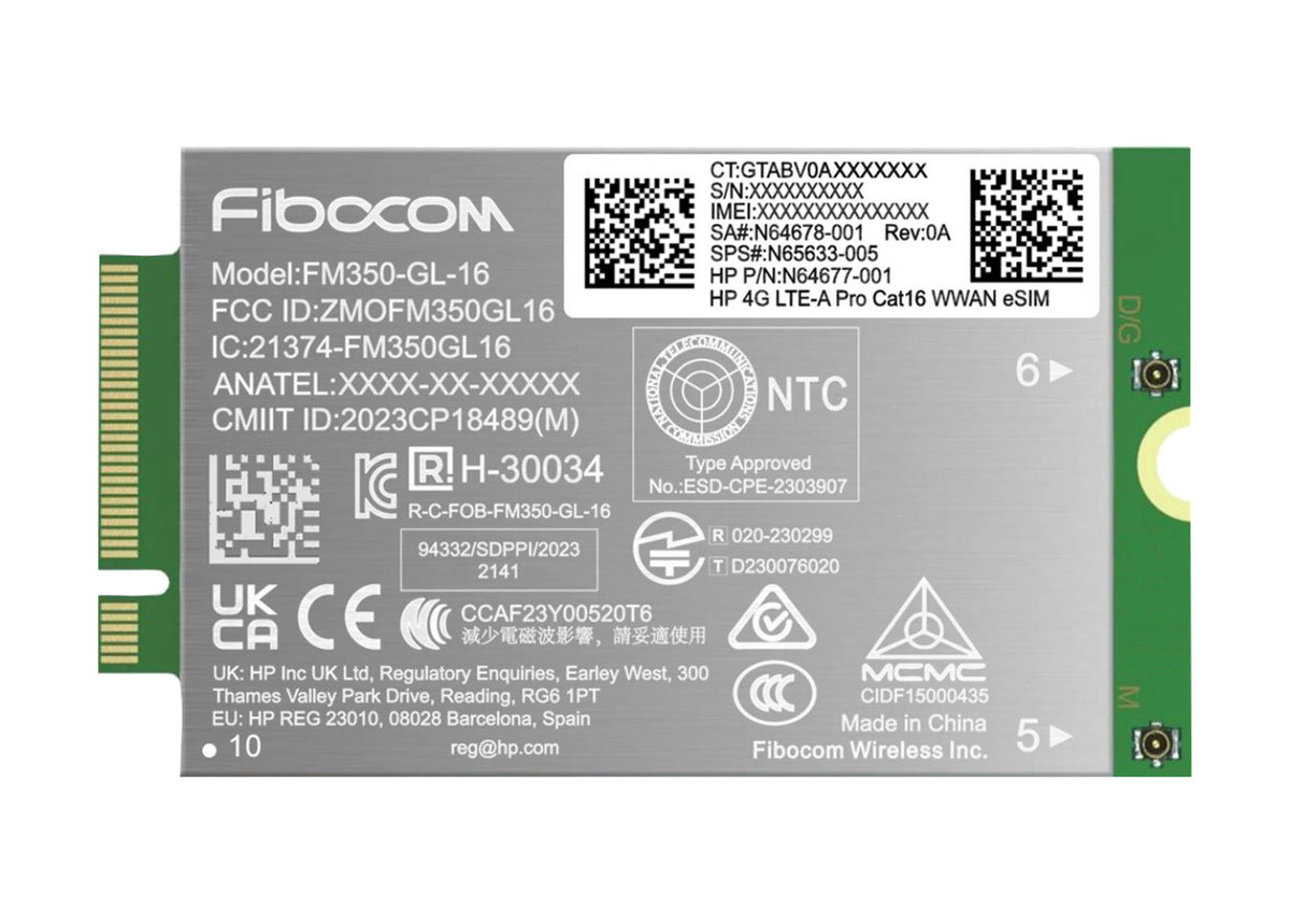 HP 4G LTE-A Pro Cat16 WWAN Intern