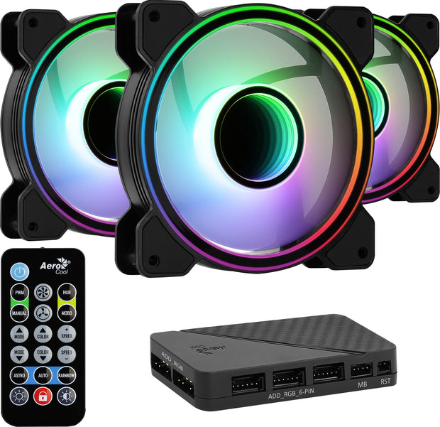 Aerocool Mirage 12 ARGB Pro Datorväska Fan datorkylare
