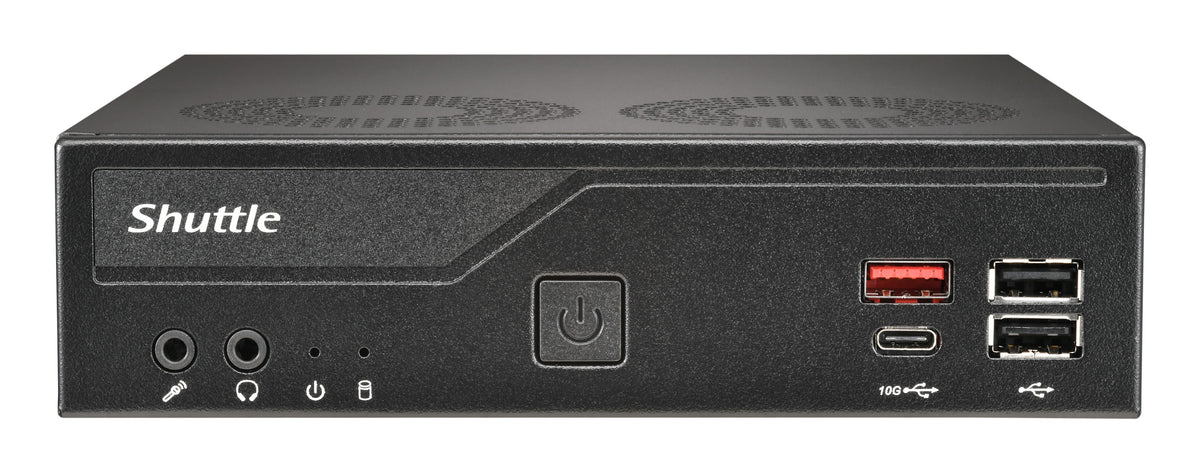 Shuttle Slim PC DH810 1,35L storlek PC Svart LGA 1851 (Socket V1)