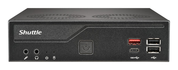 Shuttle Slim PC DH810 1,35L storlek PC Svart LGA 1851 (Socket V1)