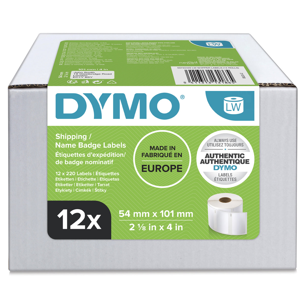 DYMO LabelWriter Stora originaletiketter/namnskyltar