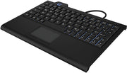 KeySonic KSK-3210ELU (DE) tangentbord Hem USB QWERTZ tyska Svart