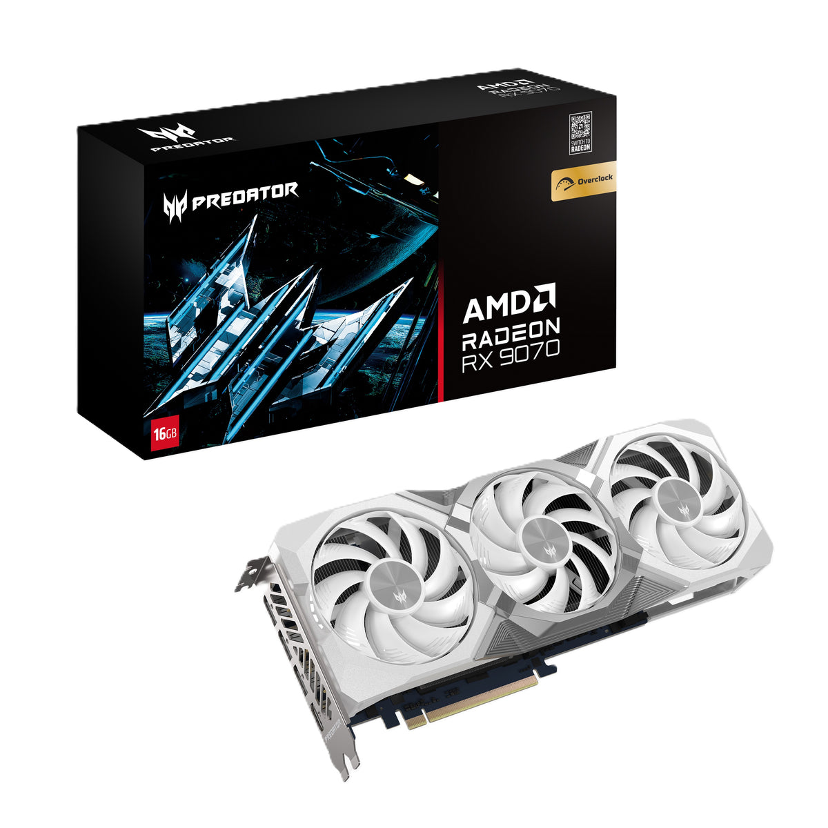 Acer Predator BiFrost Radeon RX 9070 OC grafikkort